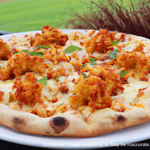 image of Vegan Buffalo Cauliflower Pizza